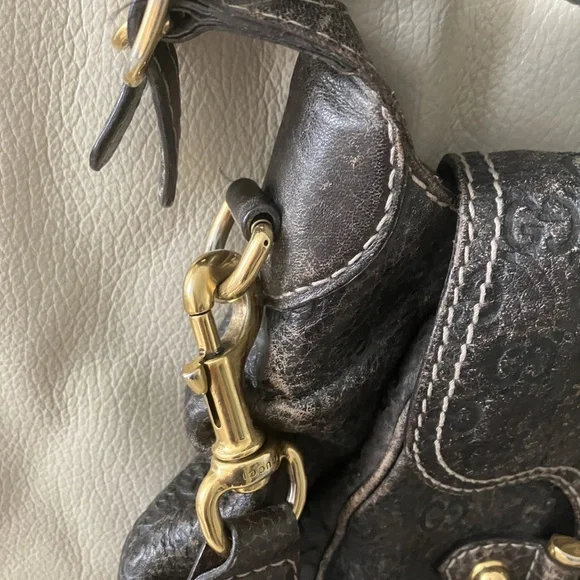 Gucci Pelham Hobo Crossbody Guccissima - Picture 4 of 9